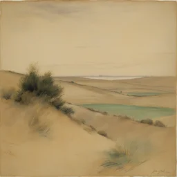 a landscape by James Abbott McNeill Whistler