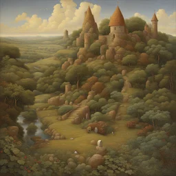 a landscape by James C. Christensen