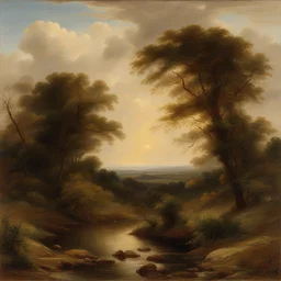 a landscape by James Thomas Watts