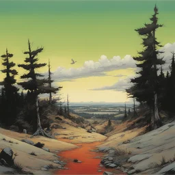 a landscape by Jamie Hewlett