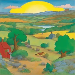 a landscape by Jan Berenstain