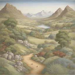 a landscape by Jan Brett