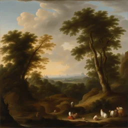 a landscape by Jan Frans van Bloemen