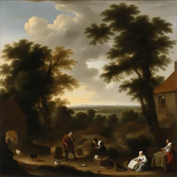 a landscape by Jan Steen