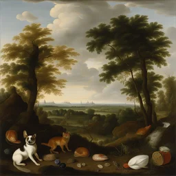 a landscape by Jan van Kessel
