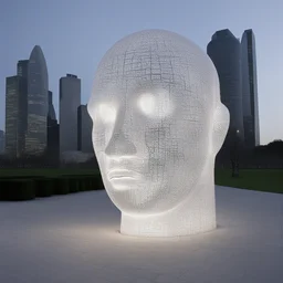 a landscape by Jaume Plensa