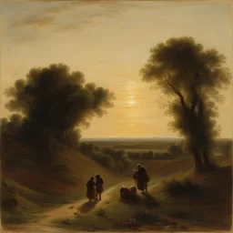 a landscape by Jean-François Millet