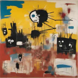 a landscape by Jean-Michel Basquiat