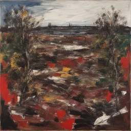 a landscape by Jean-Paul Riopelle