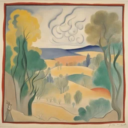 a landscape by Jean Cocteau