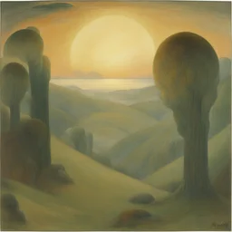 a landscape by Jean Delville