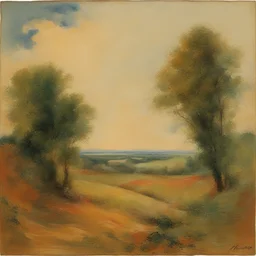 a landscape by Jean Fautrier