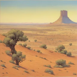 a landscape by Jean Giraud