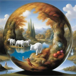 a landscape by Jeff Koons