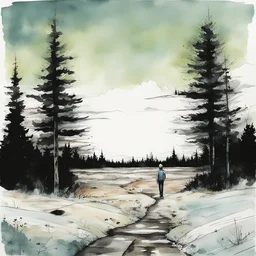 a landscape by Jeff Lemire