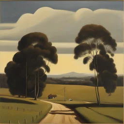 a landscape by Jeffrey Smart