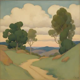 a landscape by Jessie Arms Botke