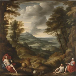 a landscape by Joachim Wtewael