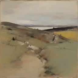 a landscape by Joan Eardley