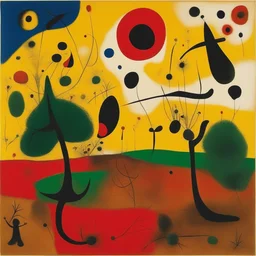 a landscape by Joan Miró
