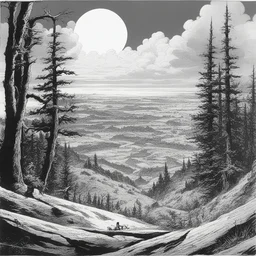 a landscape by Joe Kubert