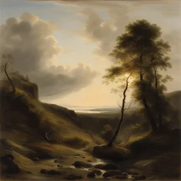 a landscape by Johan Christian Dahl