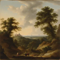 a landscape by Johann Elias Ridinger