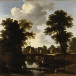 a landscape by Johannes Vermeer
