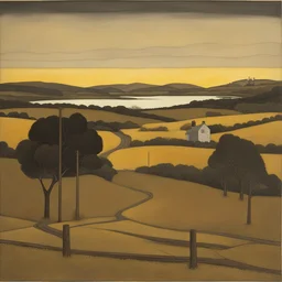 a landscape by John Brack