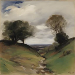 a landscape by John Butler Yeats