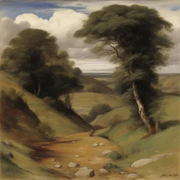 a landscape by John Everett Millais