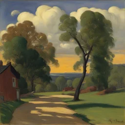 a landscape by John French Sloan