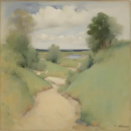 a landscape by John Henry Twachtman