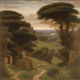 a landscape by John Melhuish Strudwick