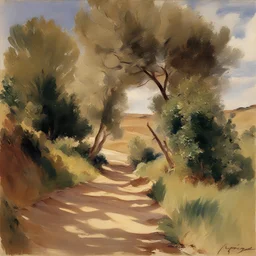 a landscape by John Singer Sargent
