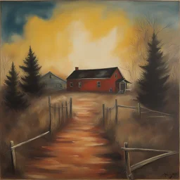 a landscape by John Wayne Gacy