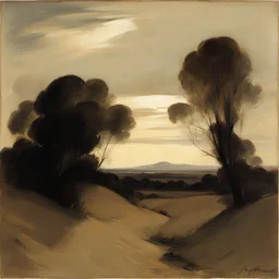 a landscape by John White Alexander