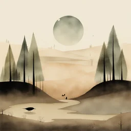 a landscape by Jon Klassen