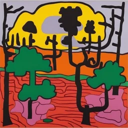 a landscape by Jonathan Lasker