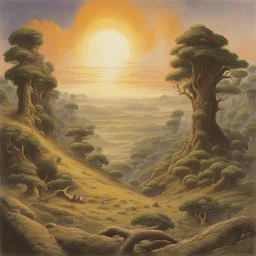 a landscape by Josh Kirby