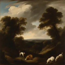 a landscape by Joshua Reynolds
