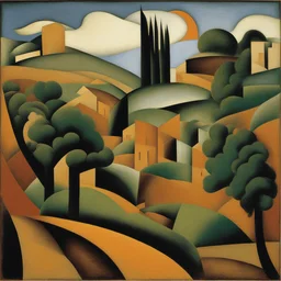 a landscape by Juan Gris