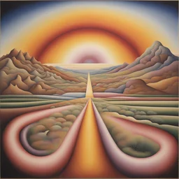 a landscape by Judy Chicago
