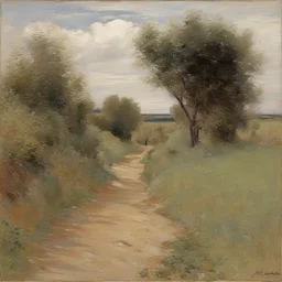 a landscape by Jules Bastien-Lepage