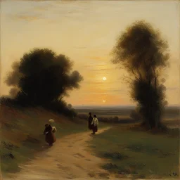 a landscape by Jules Breton