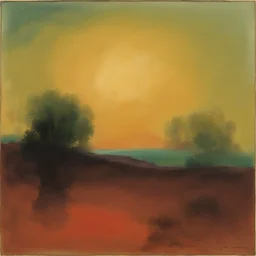 a landscape by Jules Olitski