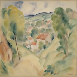 a landscape by Jules Pascin