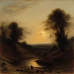 a landscape by Jules Tavernier