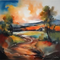 a landscape by Julia Pishtar