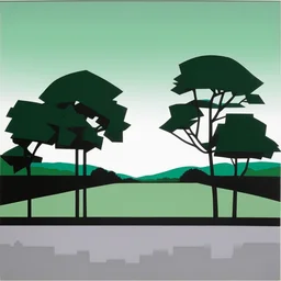a landscape by Julian Opie